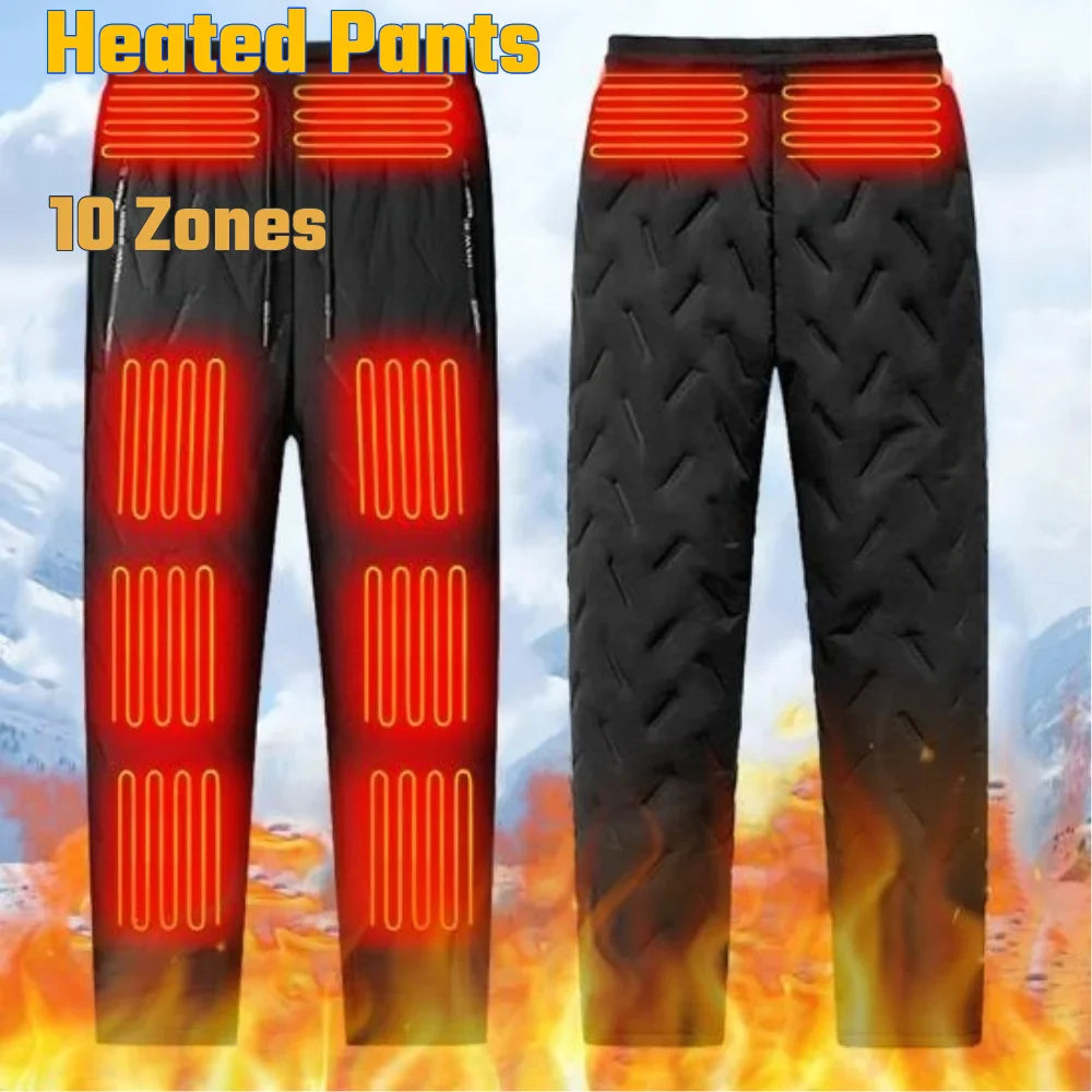 Winter Thermal Hiking Pants Heating Underwear USB Electric Heated Pants Ski Wear Heater Sports Thermal Pants Жилет 발열바지