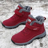 Winter Women Men Ankle Boots Waterproof Warm Snow Boots Women Non-slip Hiking Shoes Men Sneaker Comfortable Couple Shoes Women