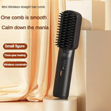 Wireless Hair Straighteners 3200mAh Mini Hot Comb Dryer and Straightening Brush Hair Styling Appliances Hot Comb Straightener