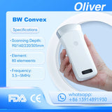 Wireless Ultrasound Probe scanner portable Bluetooth machine WIFI ultrasound scanner Machine support iOS Android Windows