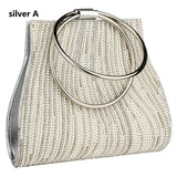 Woman Evening Bag Diamond Rhinestone Clutch Crystal Day Lady Wallet Wedding Purse Party Banquet Silver Handbags Clutches Tote