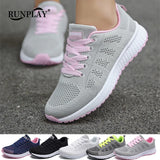 Woman Tennis Shoes Fashion Tenis Feminino Lace-Up White Sport Shoes Female Sneakers Light Breathable Women Flats Outdoor Shoes