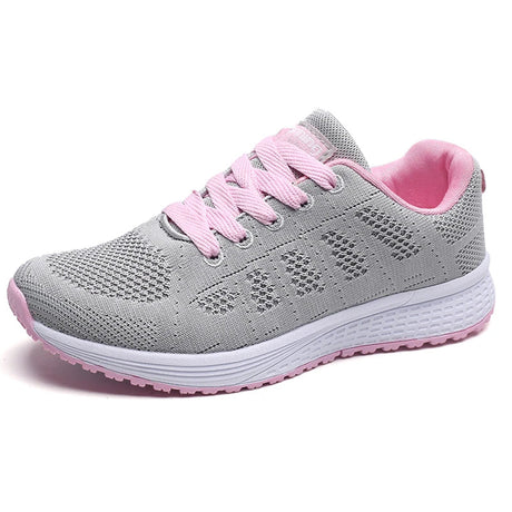 Woman Tennis Shoes Fashion Tenis Feminino Lace-Up White Sport Shoes Female Sneakers Light Breathable Women Flats Outdoor Shoes