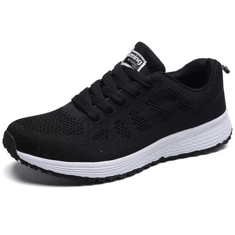 Woman Tennis Shoes Fashion Tenis Feminino Lace-Up White Sport Shoes Female Sneakers Light Breathable Women Flats Outdoor Shoes