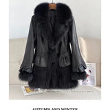 Women 2023 Winter New Imitation Fox Fur Simulation Leather Coat in The Long Ruffled Fashion Young Fur Coat