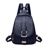 Women Anti theft Backpack High Quality Leather School Shoulder Bags For Teenage Girls Multifunction Backpack Ladies Chest Bag