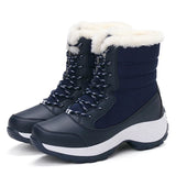 Women Boots Waterproof Winter Shoes Women Snow Boots Platform Keep Warm Ankle Winter Boots With Thick Fur Heels Botas Mujer 2019