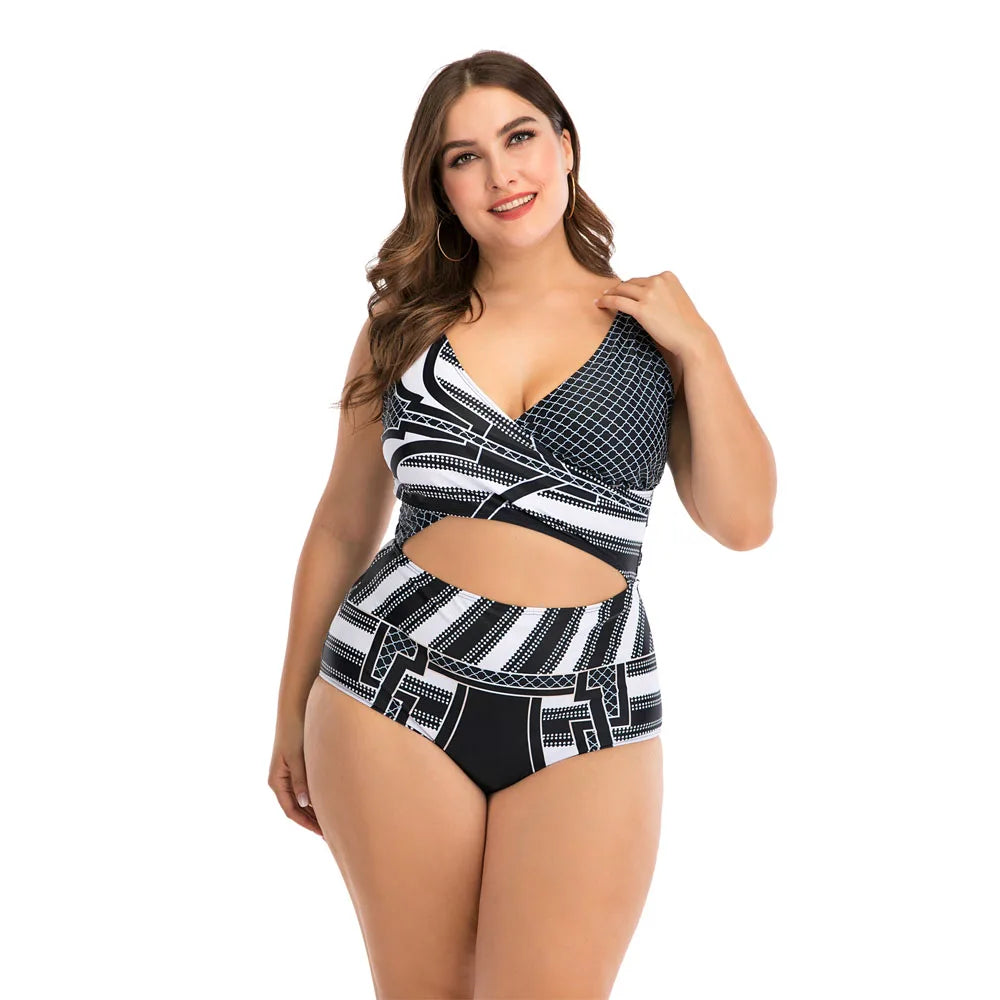 Women High Waist Bikinis set Swimsuit Plus size Swimwear Large Big Plussize New  Swimming Suits Beachwear Wear For Female