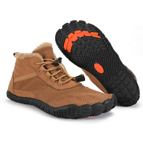 Women Men Winter Booties High-Top Barefoot Trekking Mountain Boots Anti-Skid Hiking Sneakers Outdoor Wear-Resistant Snow Boots