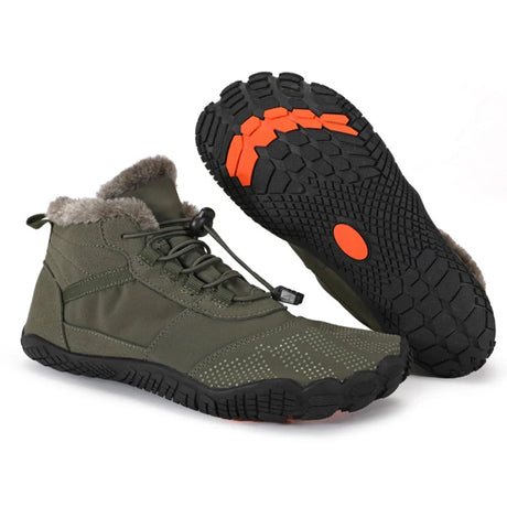 Women Men Winter Booties High-Top Barefoot Trekking Mountain Boots Anti-Skid Hiking Sneakers Outdoor Wear-Resistant Snow Boots