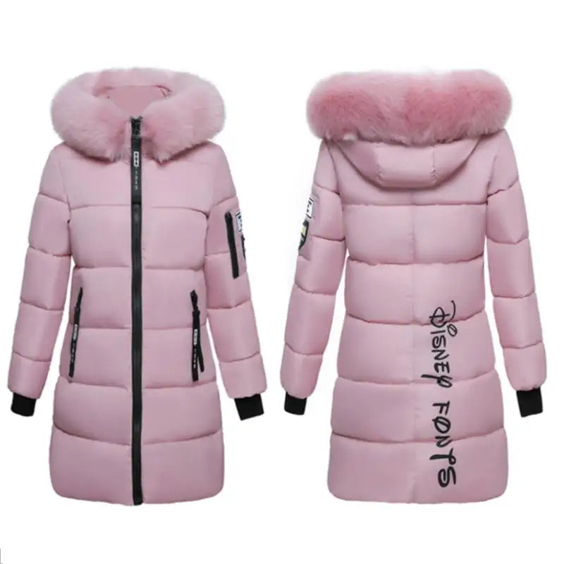 Women Parka Fur Collar Winter Jacket New 2023 Korean Hooded Thick Warm Long Female Coat Casual Outwear Down Cotton Jacket Parkas