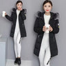 Women Parka Fur Collar Winter Jacket New 2023 Korean Hooded Thick Warm Long Female Coat Casual Outwear Down Cotton Jacket Parkas