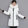 Women Parka Fur Collar Winter Jacket New 2023 Korean Hooded Thick Warm Long Female Coat Casual Outwear Down Cotton Jacket Parkas