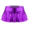 Women Shiny Metallic Low Rise Ruffled Pole Dance Shorts Skirt Leather Club Party Dancing Festival Rave Costume Sexy Mini Skirts