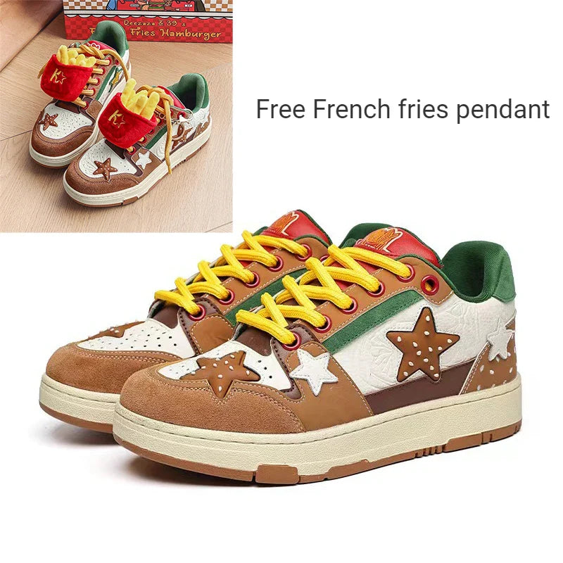 Women Shoes For Men Tennis Retro Y2K Star Punk Hip-hop Skateboard Shoes Fashion Male Sneakers Couples Outdoor Sports Casual Shoe