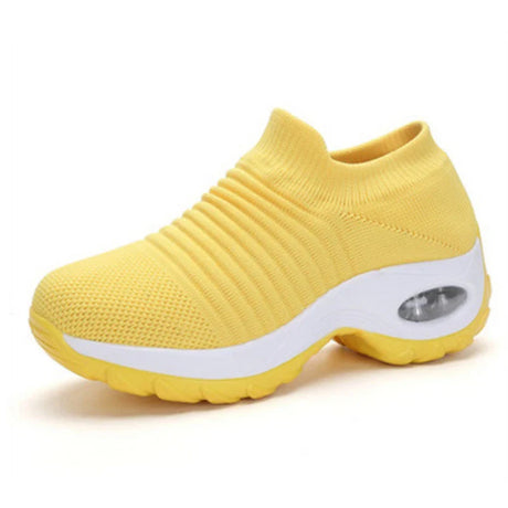 Women Tennis Shoes Air Cushion 5CM Height Increase Sports Sneakers Breathable Female Walking Sock Shoes Thick Bottom Platforms