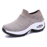 Women Tennis Shoes Air Cushion 5CM Height Increase Sports Sneakers Breathable Female Walking Sock Shoes Thick Bottom Platforms