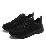 Women Tennis Shoes Breathable Mesh Woman Sports Shoes Light Outdoor Jogging Walking Sneakers Lace-up Female Footwear Flats Shoes