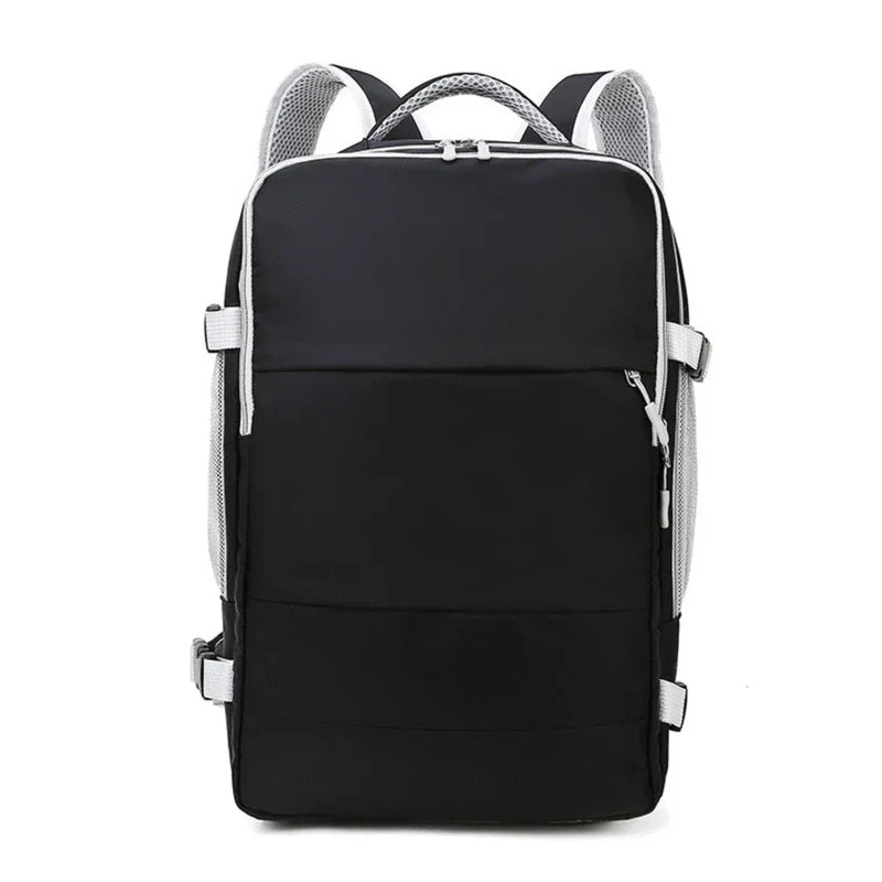 Women Travel Backpack Water Repellent Daypack Teenage Girls USB Charging Laptop Schoolbag With Luggage Strap Shoes Bag 2023 New