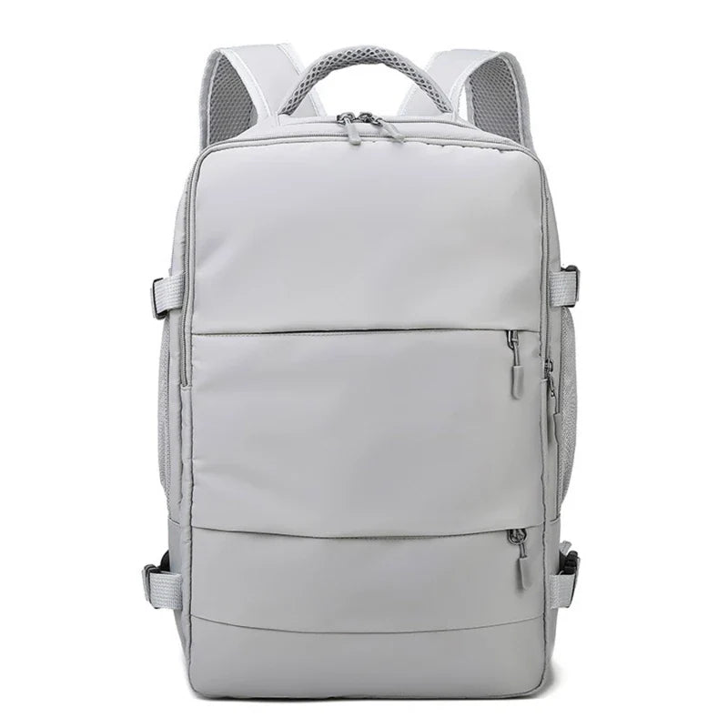 Women Travel Backpack Water Repellent Daypack Teenage Girls USB Charging Laptop Schoolbag With Luggage Strap Shoes Bag 2023 New