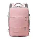 Women Travel Backpack Water Repellent Daypack Teenage Girls USB Charging Laptop Schoolbag With Luggage Strap Shoes Bag 2023 New