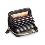 Women Wallet Small Hollow  Woman Short Cow Leather ID Credit Card Holder Name Cards Case Pocket Organizer Money Phone Coin Bag