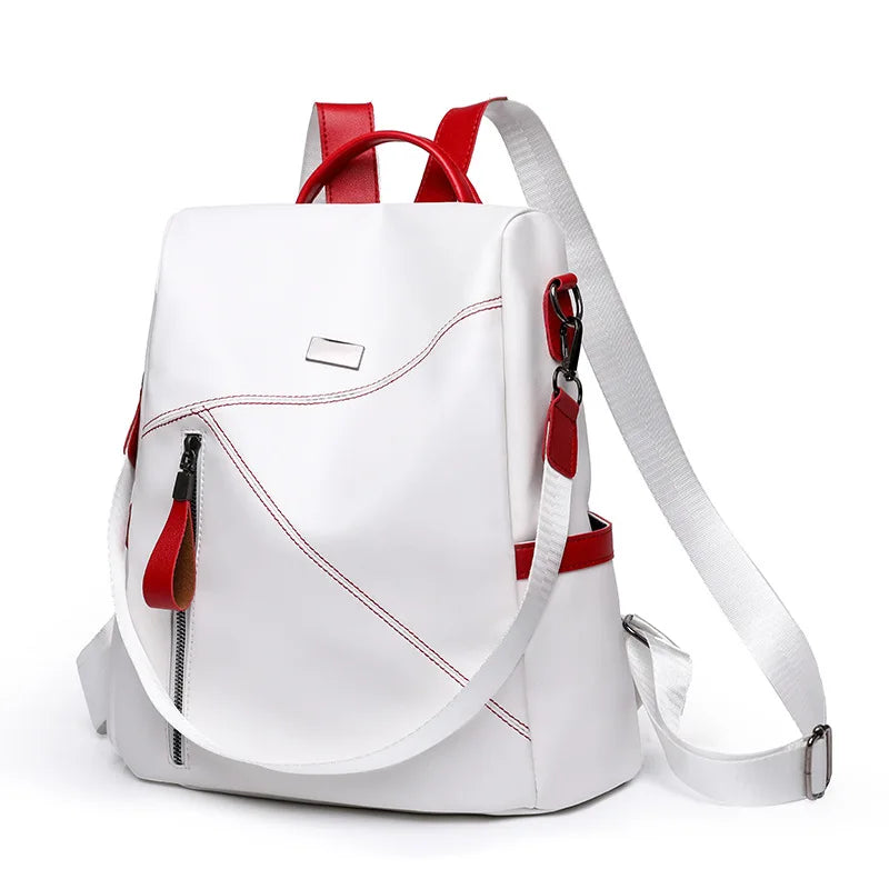 Women's Backpack New Soft Leather High Quality Shoulders Bag Ladies Outdoor Travel Anti-Theft Large Capactiy Schoolbag Teenager