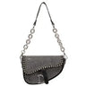 Women's Bag 2024 Trend High-Grade Thick Chain Bright Diamond Luxury Designer Crossbody Bags Free Shipping Fashion Saddle Bag