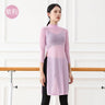 Women's Classic Dance Body Rhyme Dance Training Service Training Body Mesh Dress Long Sleeve Yoga Classic Elastic Mesh Dress