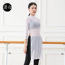 Women's Classic Dance Body Rhyme Dance Training Service Training Body Mesh Dress Long Sleeve Yoga Classic Elastic Mesh Dress