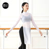 Women's Classic Dance Body Rhyme Dance Training Service Training Body Mesh Dress Long Sleeve Yoga Classic Elastic Mesh Dress