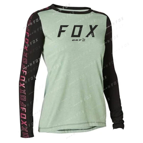 Women's Jerseys Long Sleeves MTB BAT FOX Downhill Jerseys Bike Shirts Offroad DH Motorcycle Jersey Motocross Sportwear Clothing