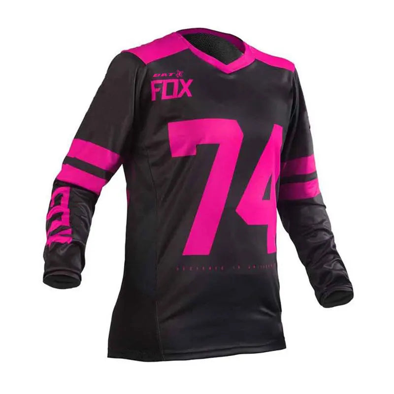 Women's Jerseys Long Sleeves MTB BAT FOX Downhill Jerseys Bike Shirts Offroad DH Motorcycle Jersey Motocross Sportwear Clothing