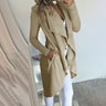 Women's Waterfall Lapel Trench Coat Ladies Cardigan Jacket Outwear Tops Plus Size Clothing Blazer Suit Clothes 2023-2024