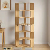 Wood Bookcase Magazine Rack Kitchen Corner White Shelf Bookcase Office Organizer Scaffale Libreria Living Room Furniture YN50BC1