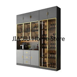 Wooden Display Wine Cabinets Kitchen Storage Living Room Wall Wine Cabinets Racks Liquor Mueble Licorera bar Furniture QF50JG