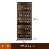 Wooden Display Wine Cabinets Kitchen Storage Living Room Wall Wine Cabinets Racks Liquor Mueble Licorera bar Furniture QF50JG