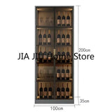 Wooden Display Wine Cabinets Kitchen Storage Living Room Wall Wine Cabinets Racks Liquor Mueble Licorera bar Furniture QF50JG