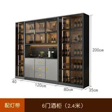 Wooden Display Wine Cabinets Kitchen Storage Living Room Wall Wine Cabinets Racks Liquor Mueble Licorera bar Furniture QF50JG