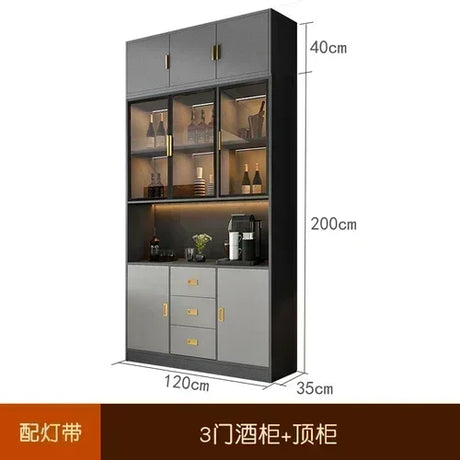 Wooden Display Wine Cabinets Kitchen Storage Living Room Wall Wine Cabinets Racks Liquor Mueble Licorera bar Furniture QF50JG