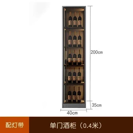 Wooden Display Wine Cabinets Kitchen Storage Living Room Wall Wine Cabinets Racks Liquor Mueble Licorera bar Furniture QF50JG