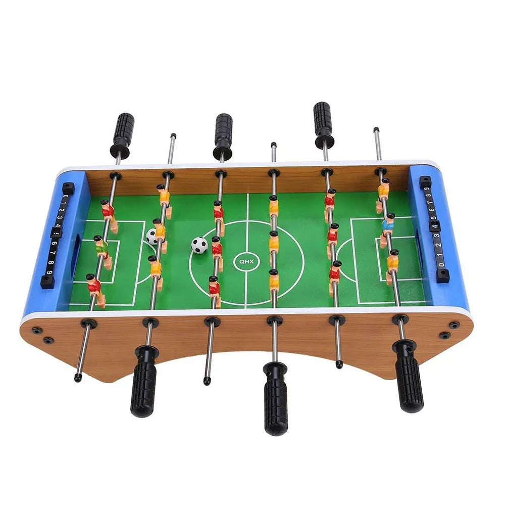 Wooden Soccer Game Table, Foosball Table Tabletop Game with Ball Easy Assemble, for Home Game Room Friends Kids Family Gift 50CM