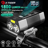 X-Tiger Bike Light Headlight Bicycle Lamp With Power Bank Rechargeable LED 5200mAh MTB Bicycle Light Flashlight Bike Accessories