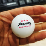 XCLOHAS Table Tennis Ball 3 Star 40+mm Diameter 2.8g New Material ABS Plastic Ping Pong Balls for Table Tennis Training