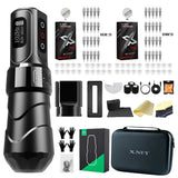 XNET FLUX MAX Wireless Tattoo Machine Kit Rotary Tattoo Pen With Extra 2400mAh Power 40Pcs Mixed Tattoo Cartridge for Tattoo Art