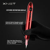 XNET Wireless Permanent Makeup Machine Pen Eyeliner Tools Micropigmentation Semi-Permanent with LCD Digital Display