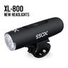 XOSS XL-800 Bike Light Headlight Waterproof USB Rechargeable Road MTB Front Lamp Bicycle Light Aluminum Ultralight Flashlight