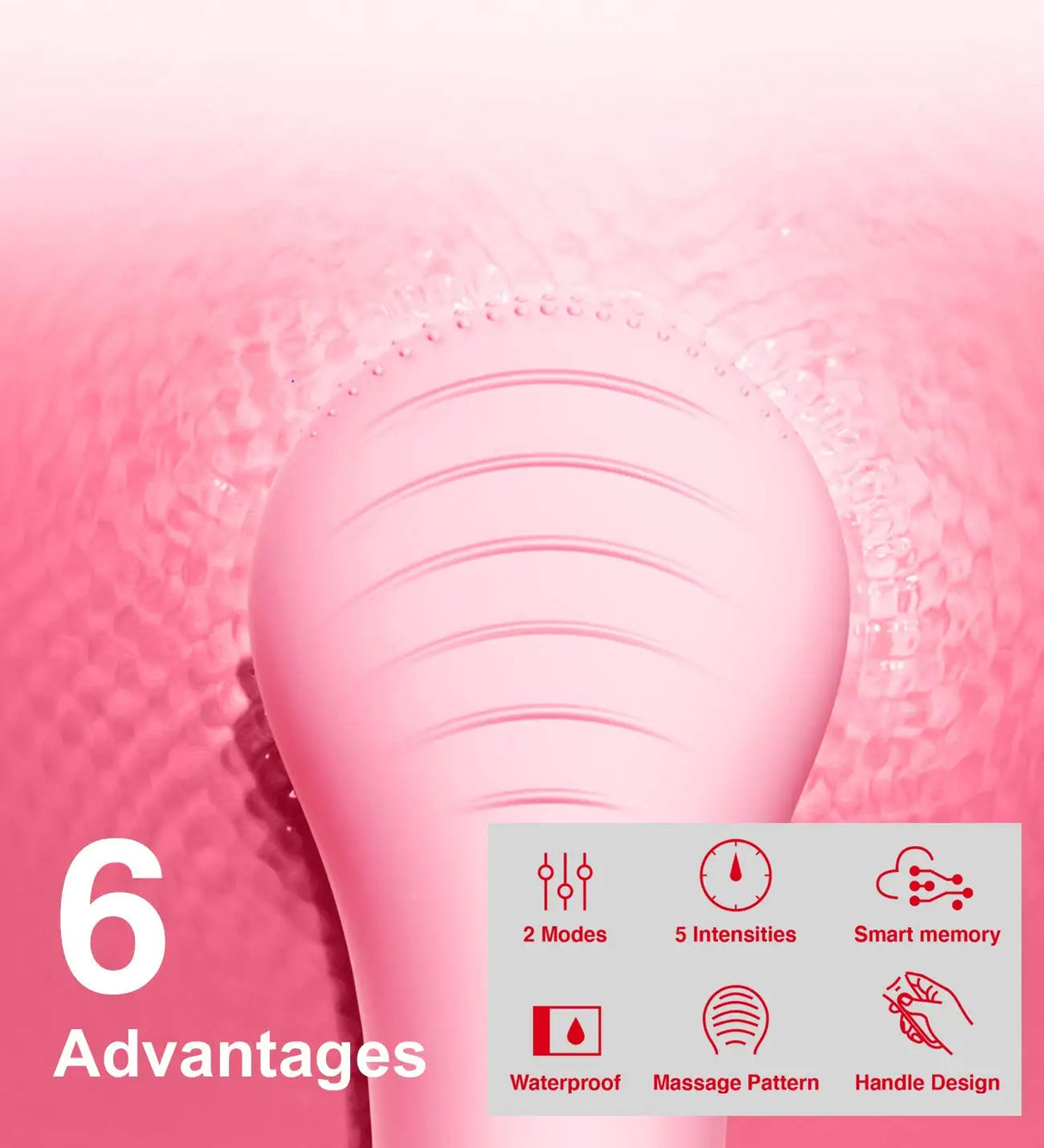 XPREEN Sonic Facial Cleansing Brush Waterproof Electric Face Cleansing Brush Device for Deep Cleaning