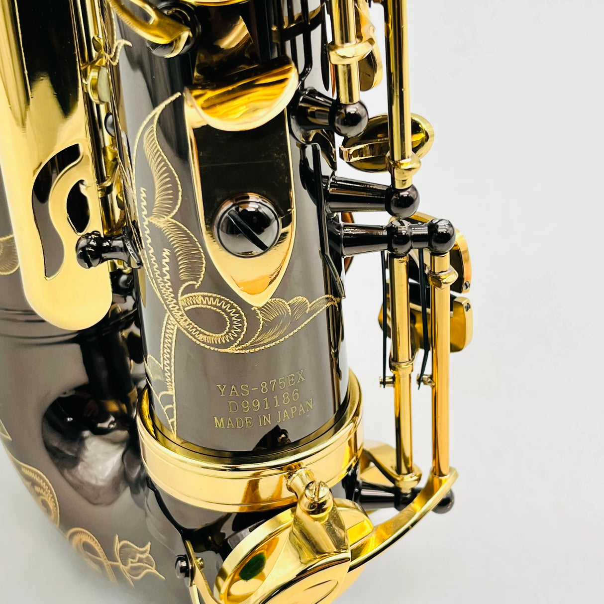 YAS-875EX Alto Saxophone Eb Tune Black Nickel-Plated Gold Keys Beautifully Carved Decoration Professional Woodwind