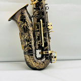 YAS-875EX Alto Saxophone Eb Tune Black Nickel-Plated Gold Keys Beautifully Carved Decoration Professional Woodwind